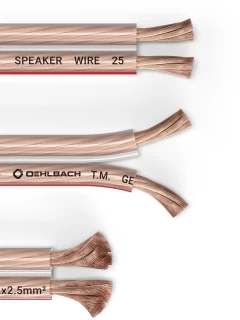 OEHLBACH Art. No. 108 Speaker Wire SP-25  2x2.5mm2 30m Clear (cena par 30m) AKUSTISKO SISTĒMU KABELIS