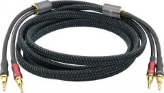 OEHLBACH Art. No. 10841 Transform Dual_plug Banana + Lug 2x3.0m AKUSTISKO SISTĒMU KABELIS