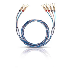 OEHLBACH Art. No. 10802 BI-TECH 4 L  BI-WIRING, SILVER-PLATED, 2x2.5/2x4.0mm², WITH LUG 2x2m AKUSTISKO SISTĒMU KABELIS