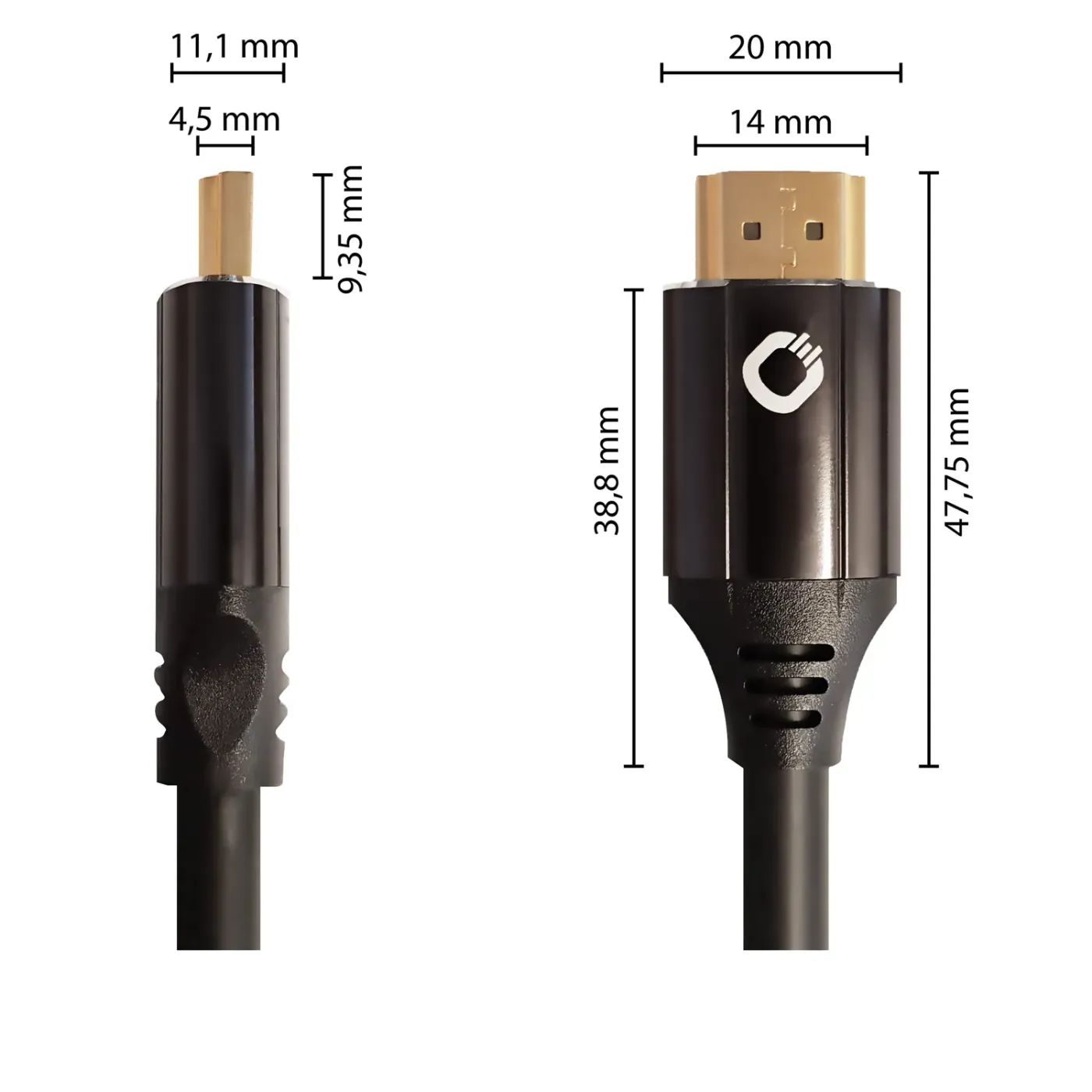 OEHLBACH Art. No. 92496 Black Magic MKII UHS 5.0m Black HDMI KABELIS