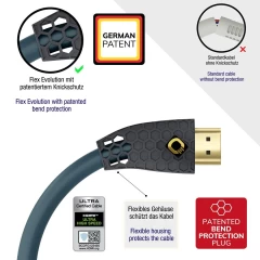 OEHLBACH Art. No. 92601 Flex Evolution 8K UHD High Speed 1.5m HDMI KABELIS