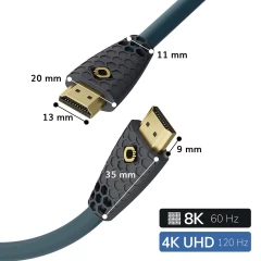 OEHLBACH Art. No. 92601 Flex Evolution 8K UHD High Speed 1.5m HDMI KABELIS