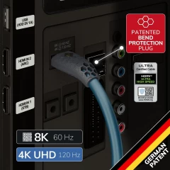 OEHLBACH Art. No. 92601 Flex Evolution 8K UHD High Speed 1.5m HDMI KABELIS