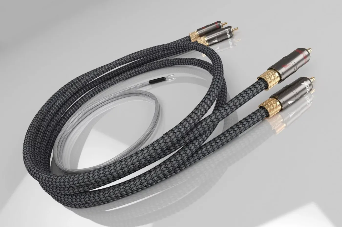 RICABLE COD: 11801 MT05 MAGNUS TURNTABLE Cable (RCA) 0.5m STARPBLOKU KABELIS