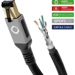 OEHLBACH Art. No. 13355 Stream Primus Cat 8.1 Streaming Network Cable 5.0m STARPBLOKU KABELIS