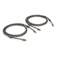 VIABLUE™ Item-No. 12005 NF-A7 T8 RCA 1pair 100cm Cobra STARPBLOKU KABELIS