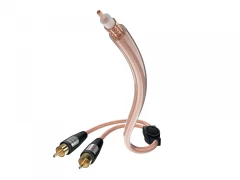 InAkustik Item-No. 0030822 Star II Audio Y-Sub Cinch-2xCinch 2.0m SUBVUFERA KABELIS