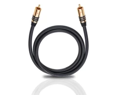 OEHLBACH Art. No. 21538 NF SUB SUBWOOFER RCA PHONO CABLE Black 8m SUBVUFERA KABELIS