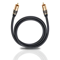 OEHLBACH Art. No. 21535 NF SUB SUBWOOFER RCA PHONO CABLE Black 5m SUBVUFERA KABELIS
