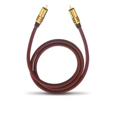 OEHLBACH Art. No. 20532 NF SUB SUBWOOFER RCA PHONO CABLE Bordeaux 2m SUBVUFERA KABELIS