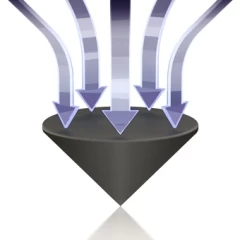 VIABLUE™ Item-No.: 50070 TRI SPIKES BLACK vibrāciju absorbējošas pamatnes 4gab. AKUSTISKO SISTĒMU AKSESUĀRI